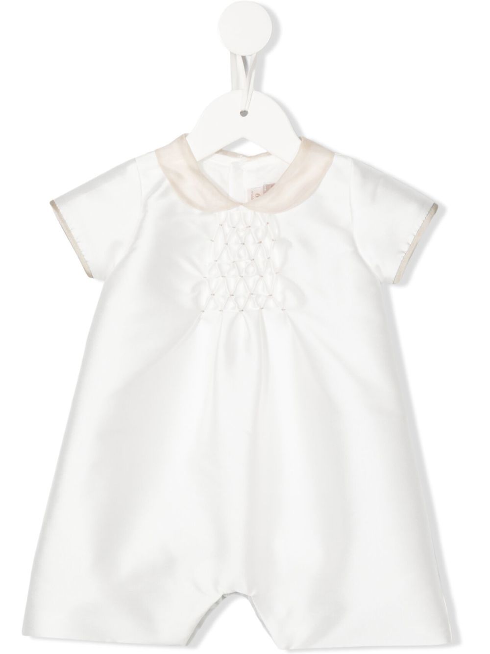 La Stupenderia front gathered-detail romper - White von La Stupenderia