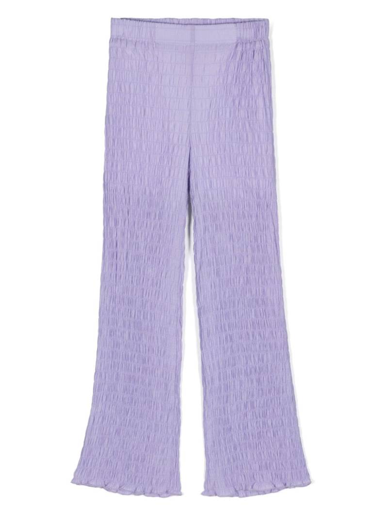 La Stupenderia gathered-detail trousers - Purple von La Stupenderia