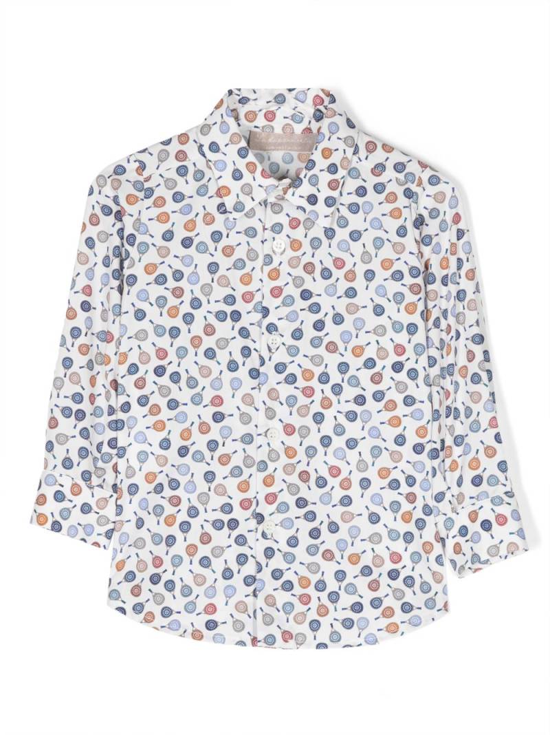 La Stupenderia graphic-print cotton shirt - White von La Stupenderia