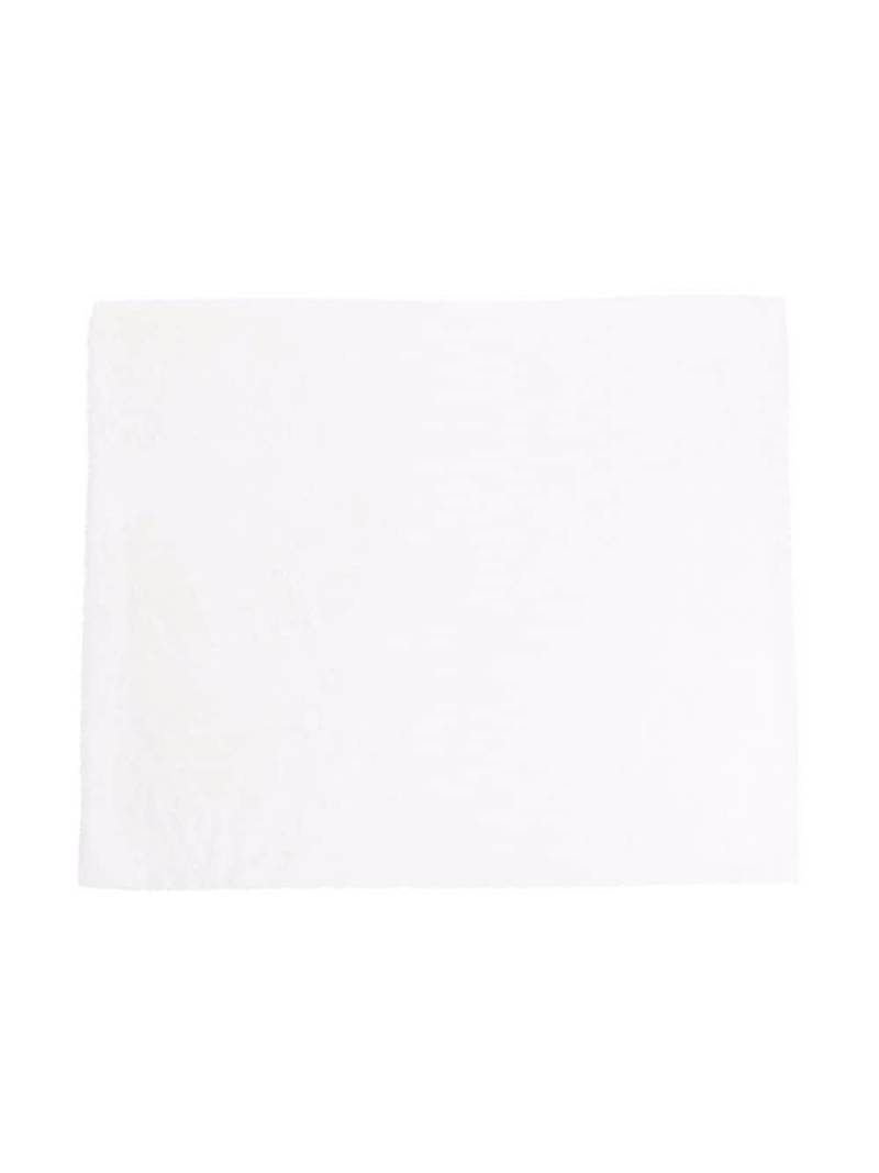 La Stupenderia logo-print blanket - White von La Stupenderia