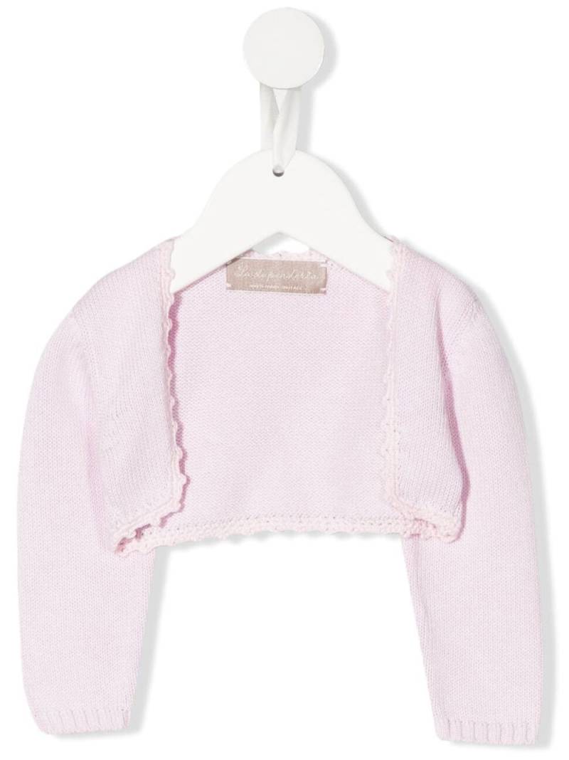 La Stupenderia organic cotton cropped cardigan - Pink von La Stupenderia