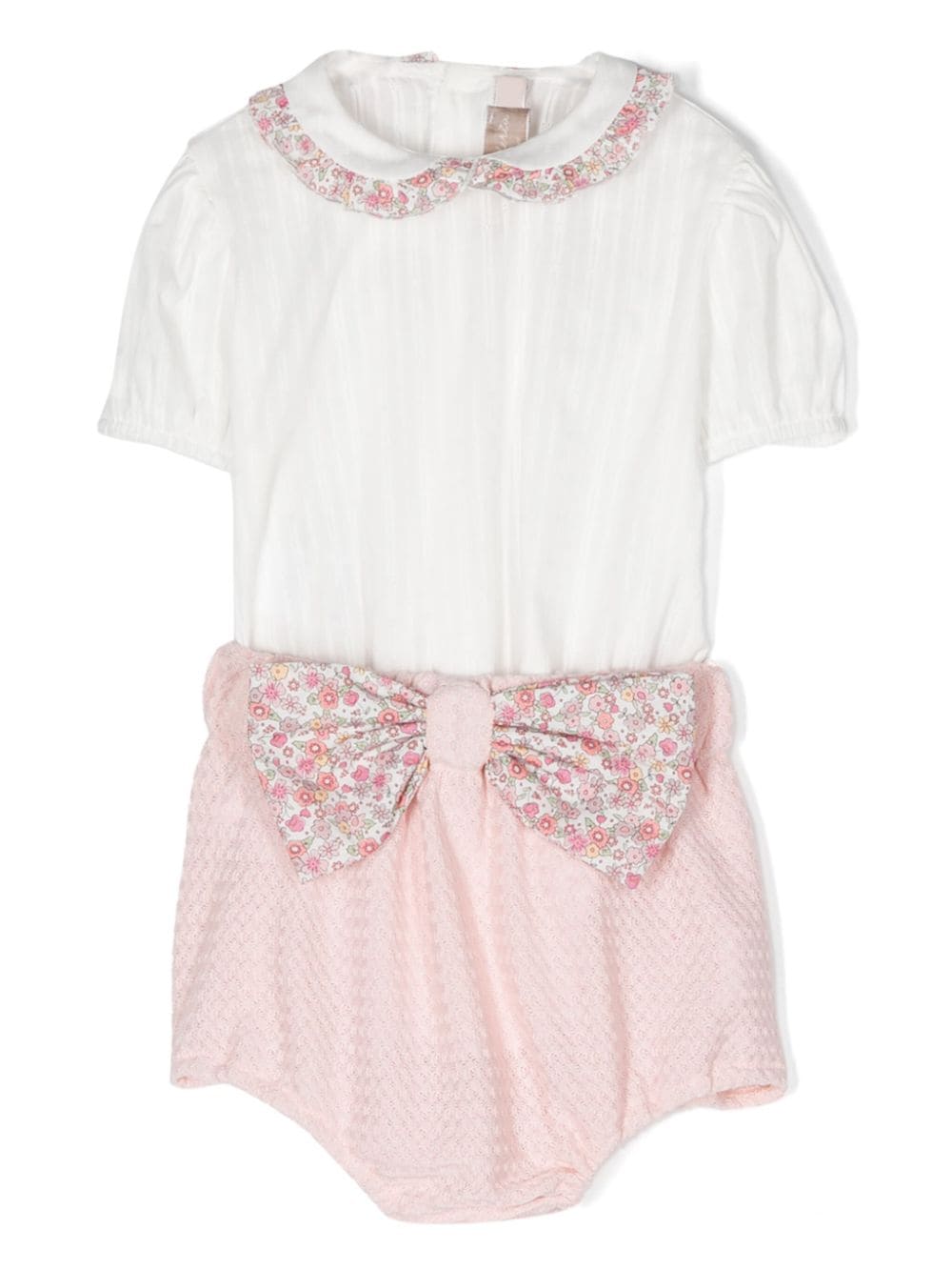 La Stupenderia oversized-bow shorts set - Pink von La Stupenderia