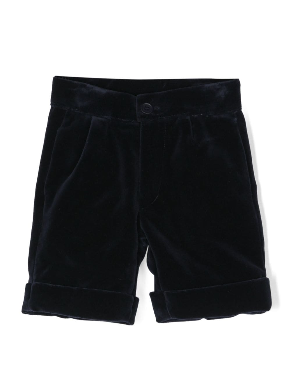 La Stupenderia pinched velvet shorts - Blue von La Stupenderia