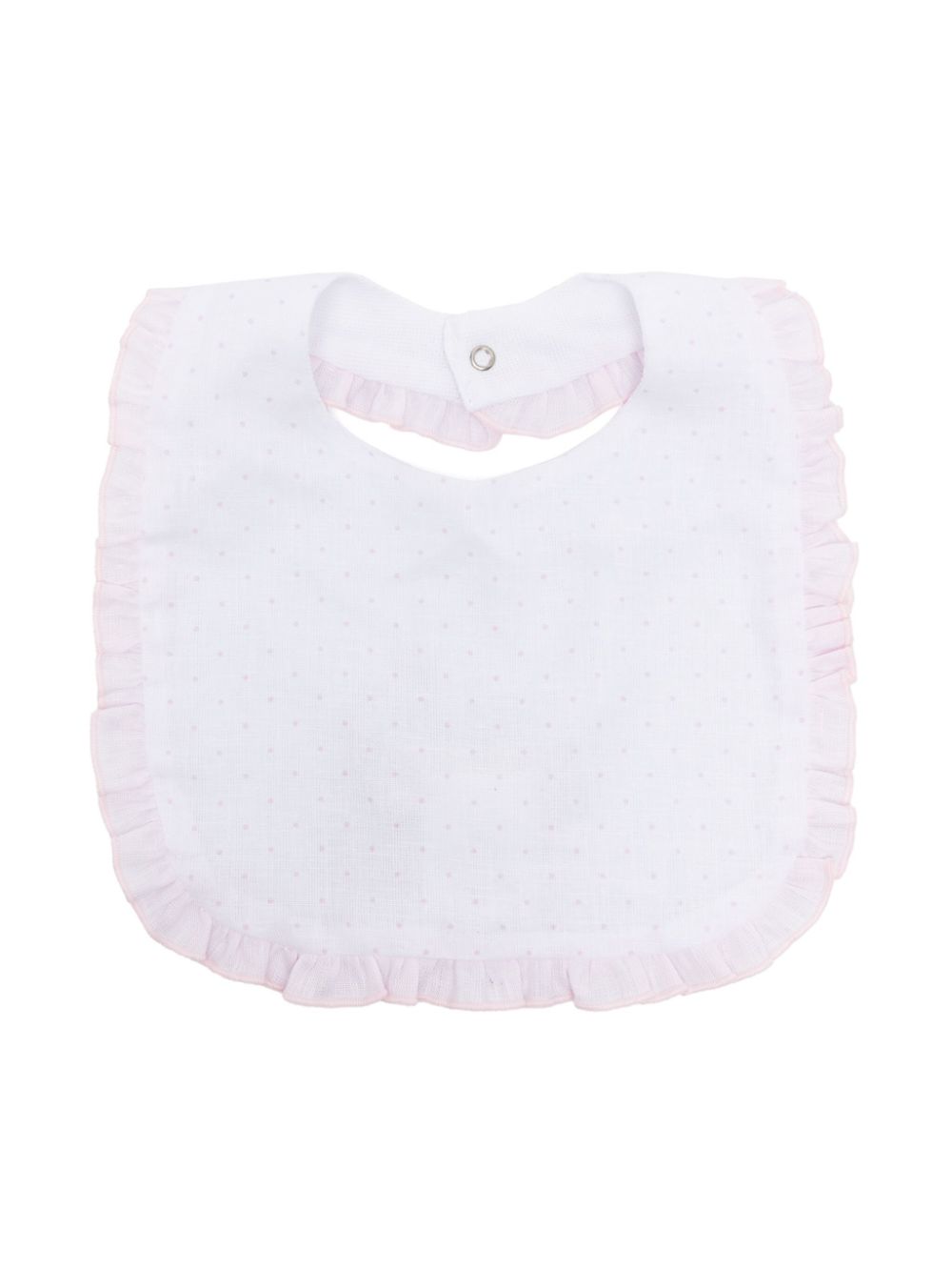 La Stupenderia polka-dot ruffled bib - White von La Stupenderia