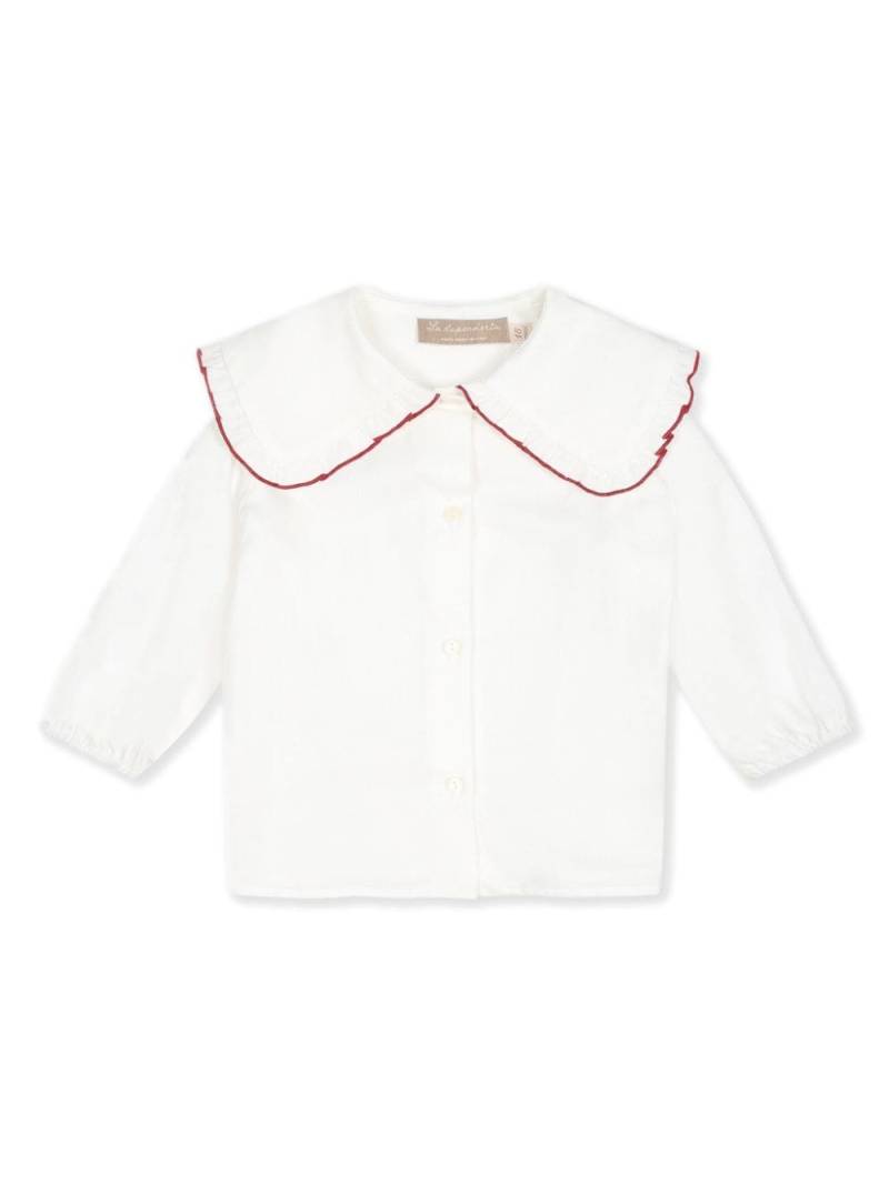 La Stupenderia ruffle-collar shirt - White von La Stupenderia