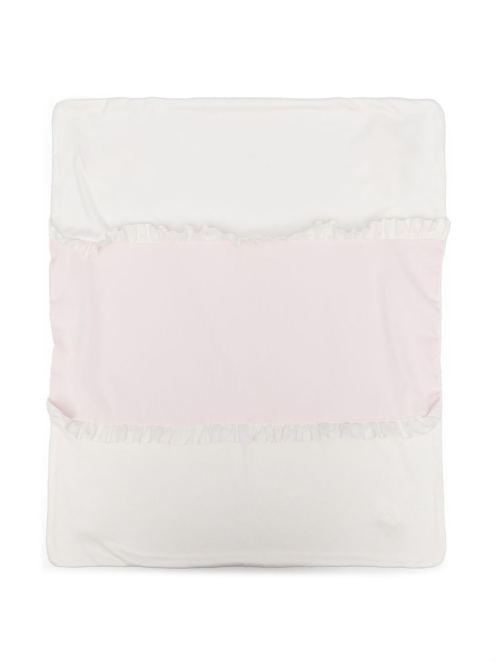 La Stupenderia ruffle-detail blanket - White von La Stupenderia