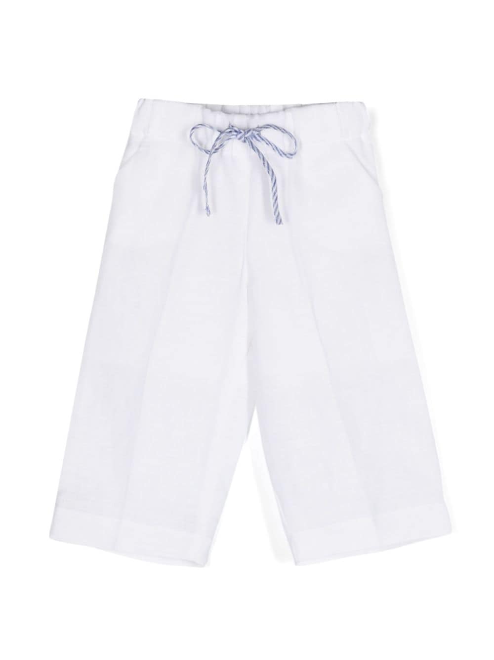 La Stupenderia slub-texture linen trousers - White von La Stupenderia