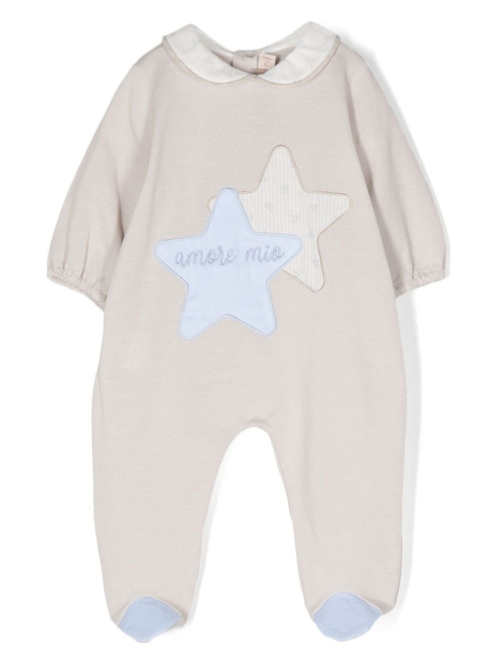 La Stupenderia stars-patch cotton pajamas - Neutrals von La Stupenderia