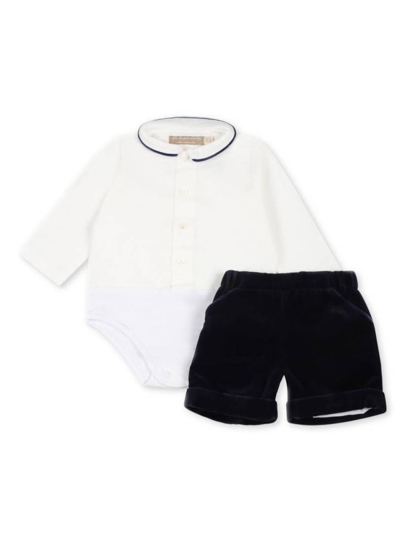 La Stupenderia two-tone baby set - Blue von La Stupenderia