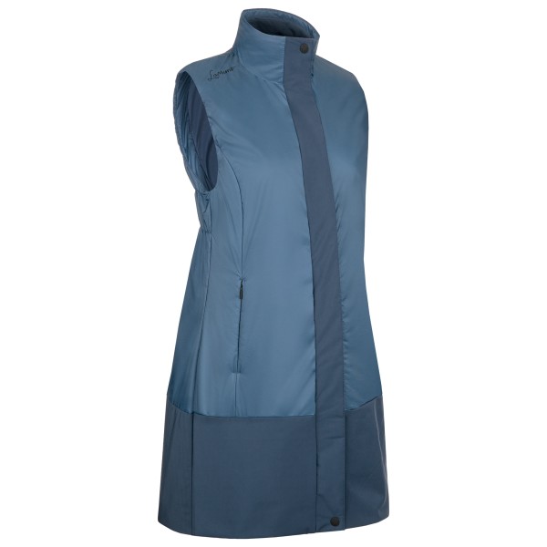 LaMunt - Women's Elena Cashmere Long Vest - Wollgilet Gr 34;36;38;40;42 blau;schwarz/grau von LaMunt