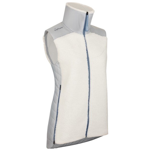 LaMunt - Women's Sophia Cozy Hybrid Vest - Fleecegilet Gr 36 weiß/grau von LaMunt