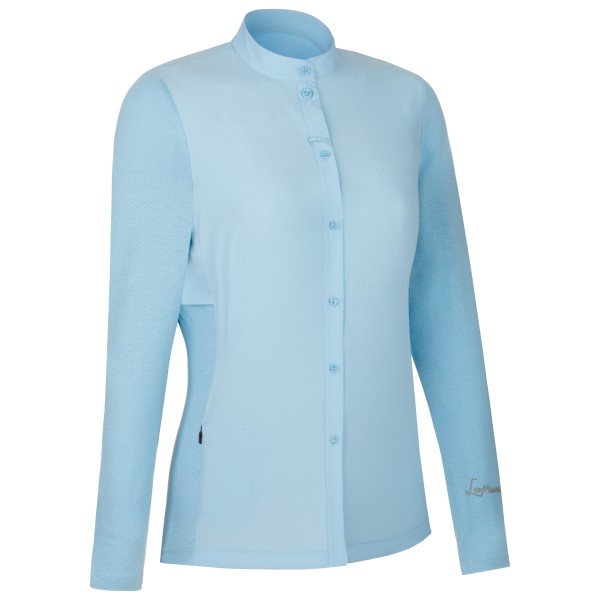 LaMunt - Women's Ulli Mountain Travel L/S Shirt - Bluse Gr 32;34;36;38 blau;weiß/beige von LaMunt