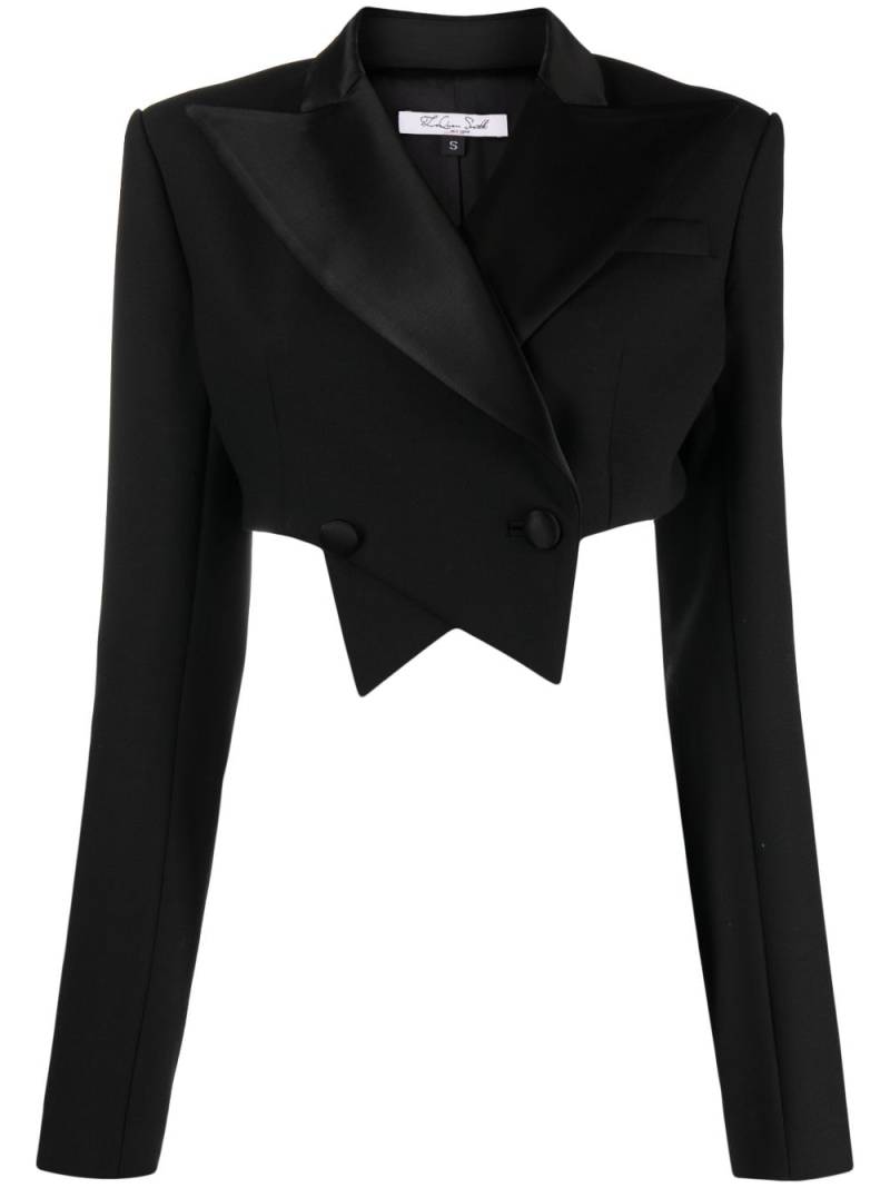 LaQuan Smith double-breasted cropped blazer - Black von LaQuan Smith