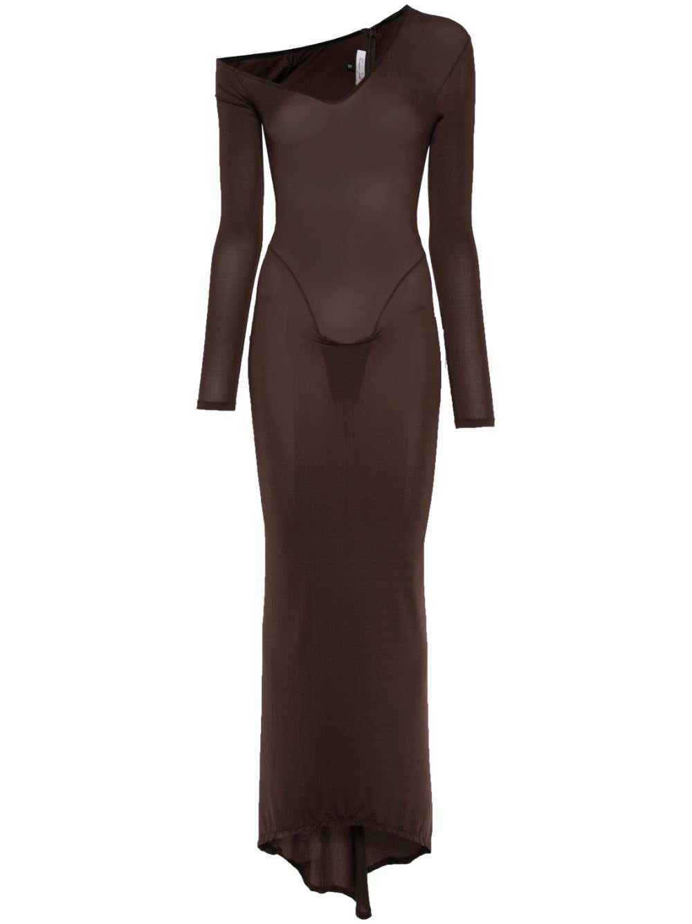 LaQuan Smith scoop-neck maxi dress - Brown von LaQuan Smith