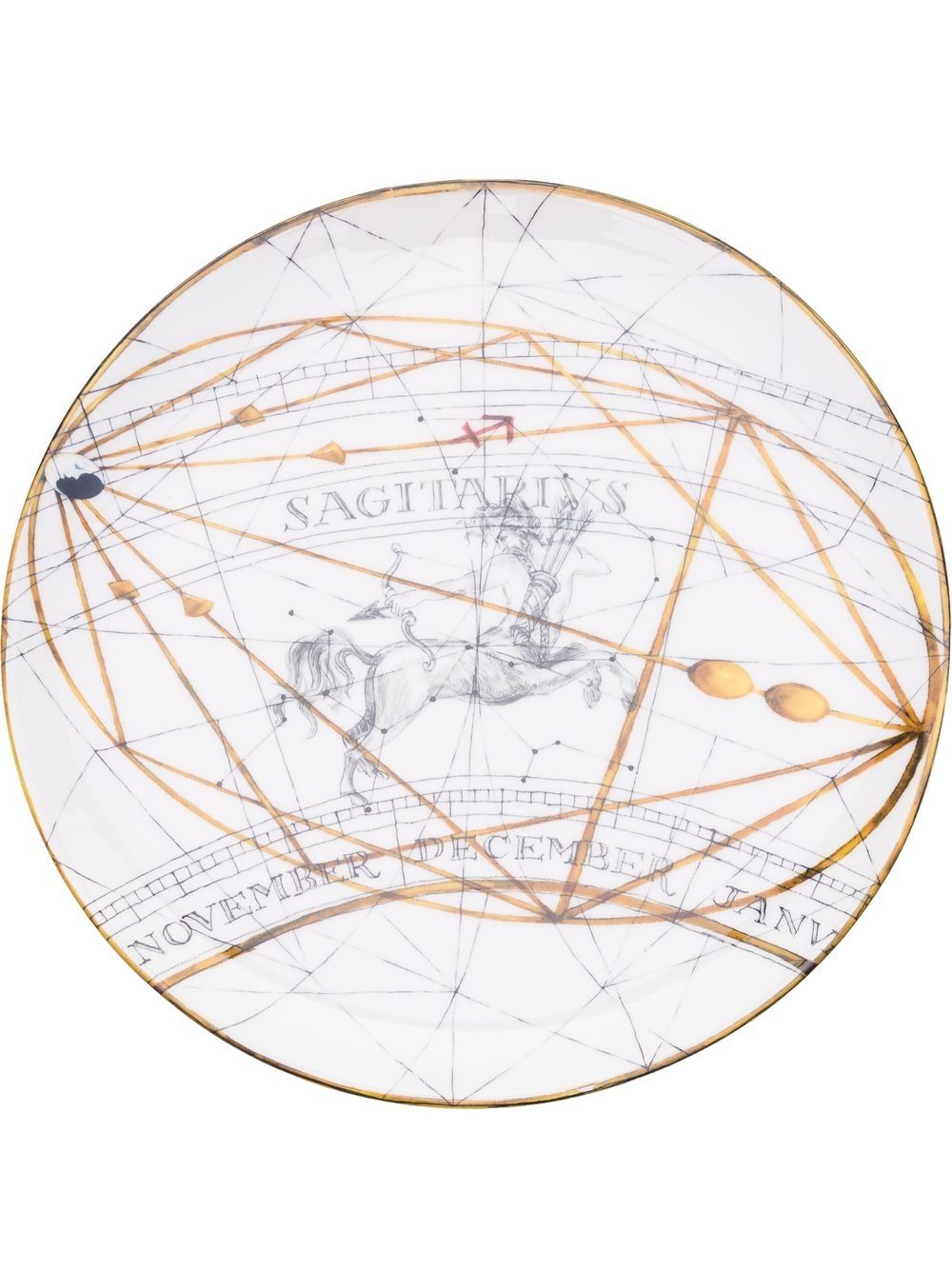 Laboratorio Paravicini Zodiac Sagitarius dinner plate (20cm) - Neutrals von Laboratorio Paravicini