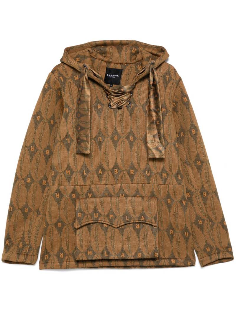 Labrum London Koya hoodie - Brown von Labrum London