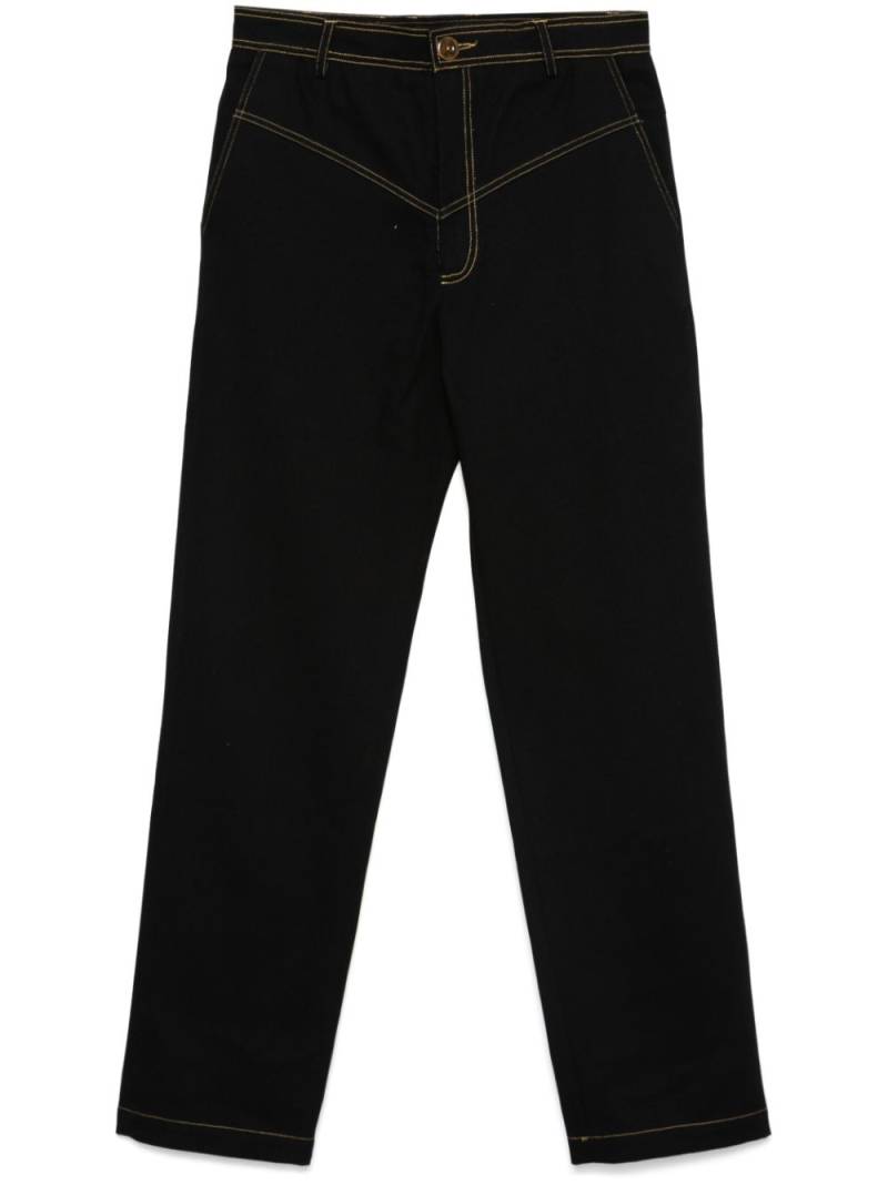 Labrum London monogram-pockets jeans - Black von Labrum London