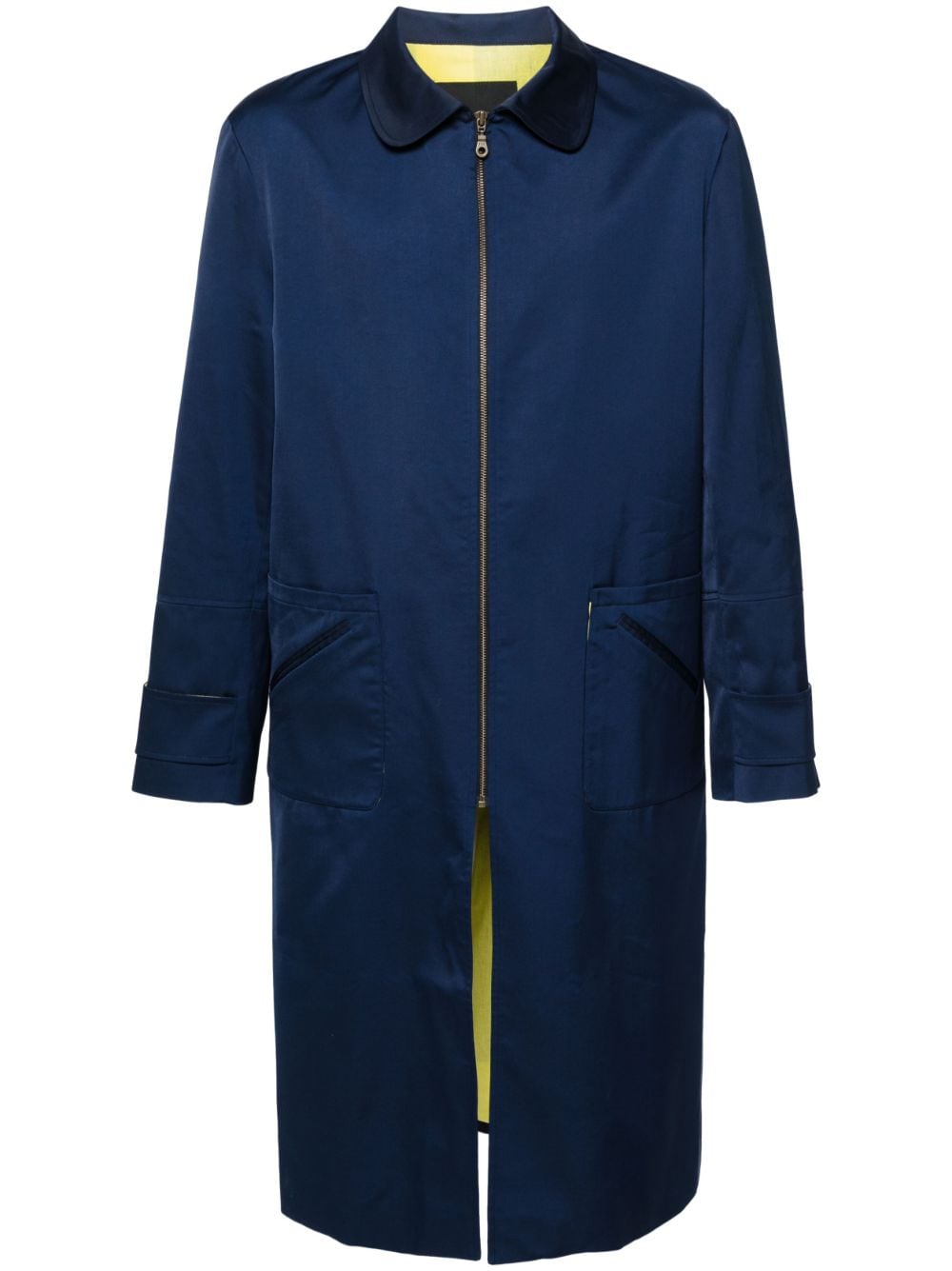 Labrum London rounded-collar shell coat - Blue von Labrum London