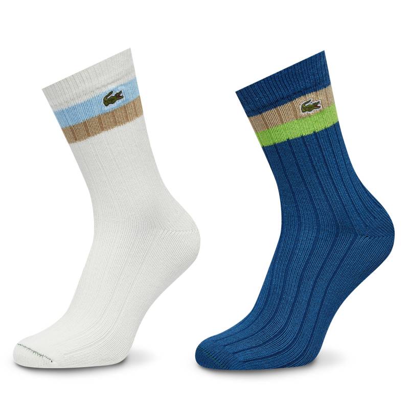 2er-Set hohe Unisex-Socken Lacoste RA4241 Bunt von Lacoste