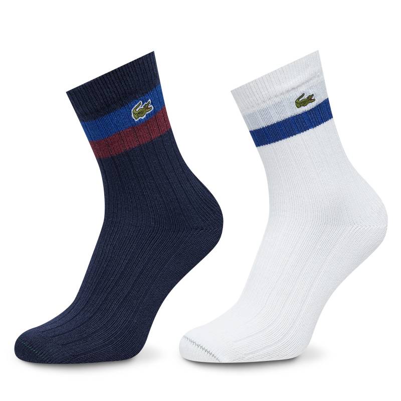 2er-Set hohe Unisex-Socken Lacoste RA4241 Bunt von Lacoste