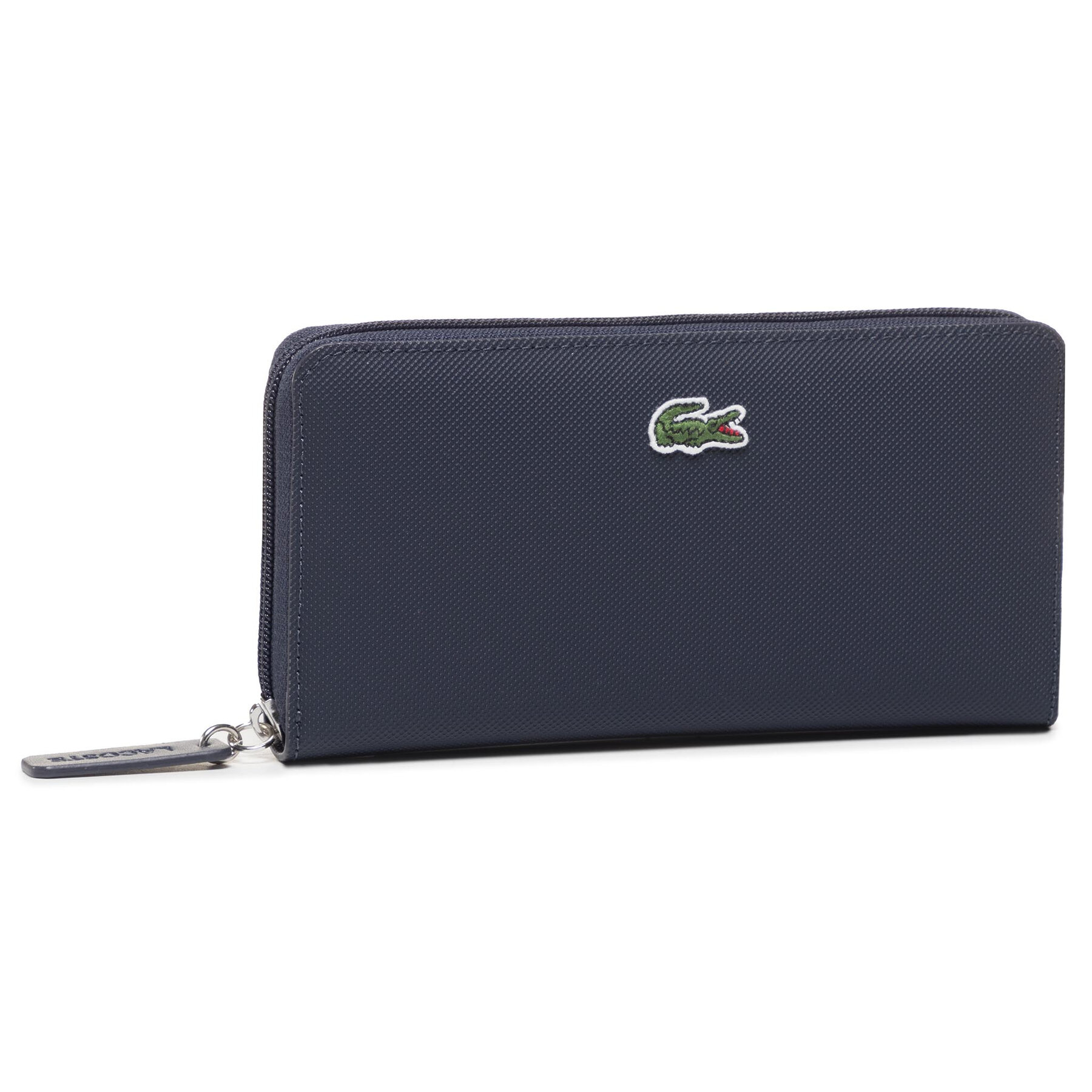 Große Damen Geldbörse Lacoste L Zip Wallet NF2900PO Dunkelblau von Lacoste