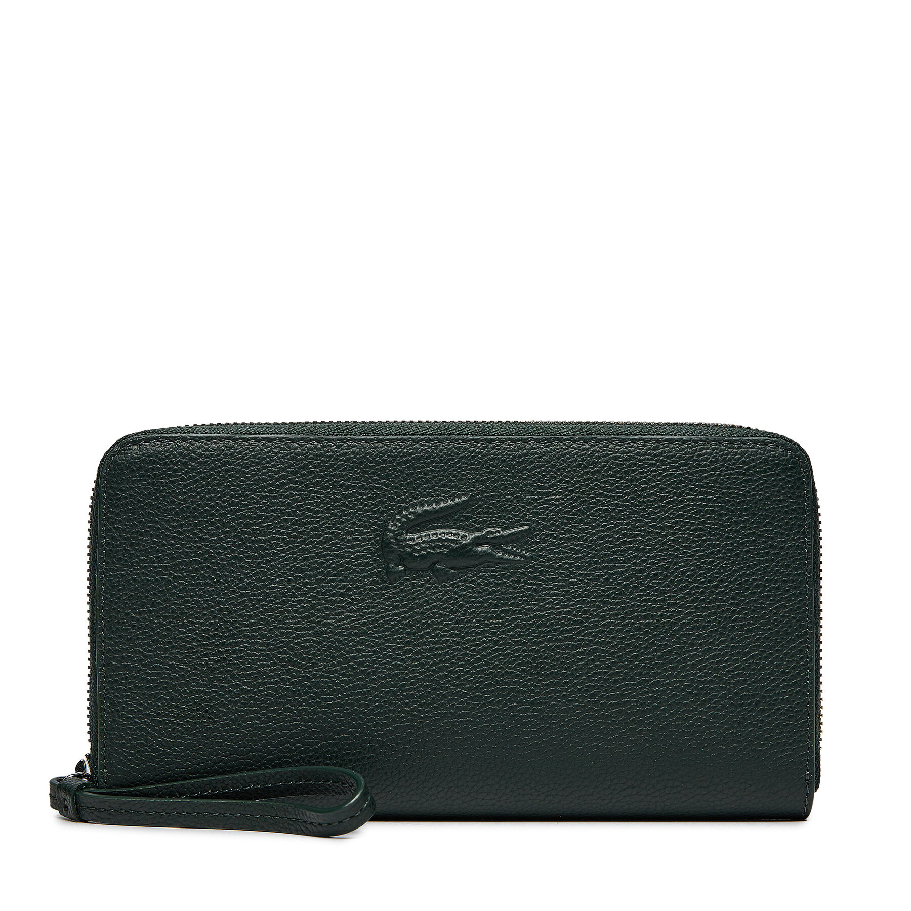 Große Damen Geldbörse Lacoste Large City Court leather Billfold NF4508IE Grün von Lacoste