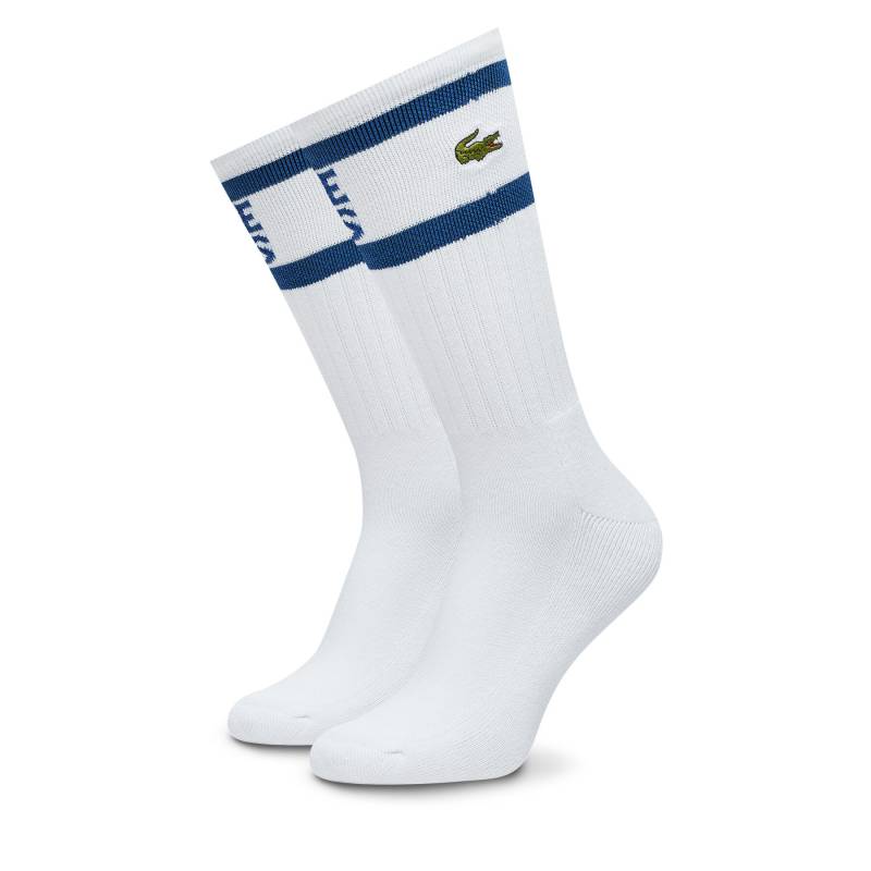 Hohe Herrensocken Lacoste RA8095-00 F2F Weiß von Lacoste