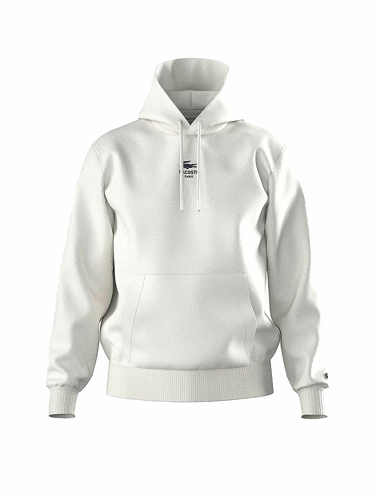 LACOSTE Kapuzensweater - Hoodie weiss | L von Lacoste