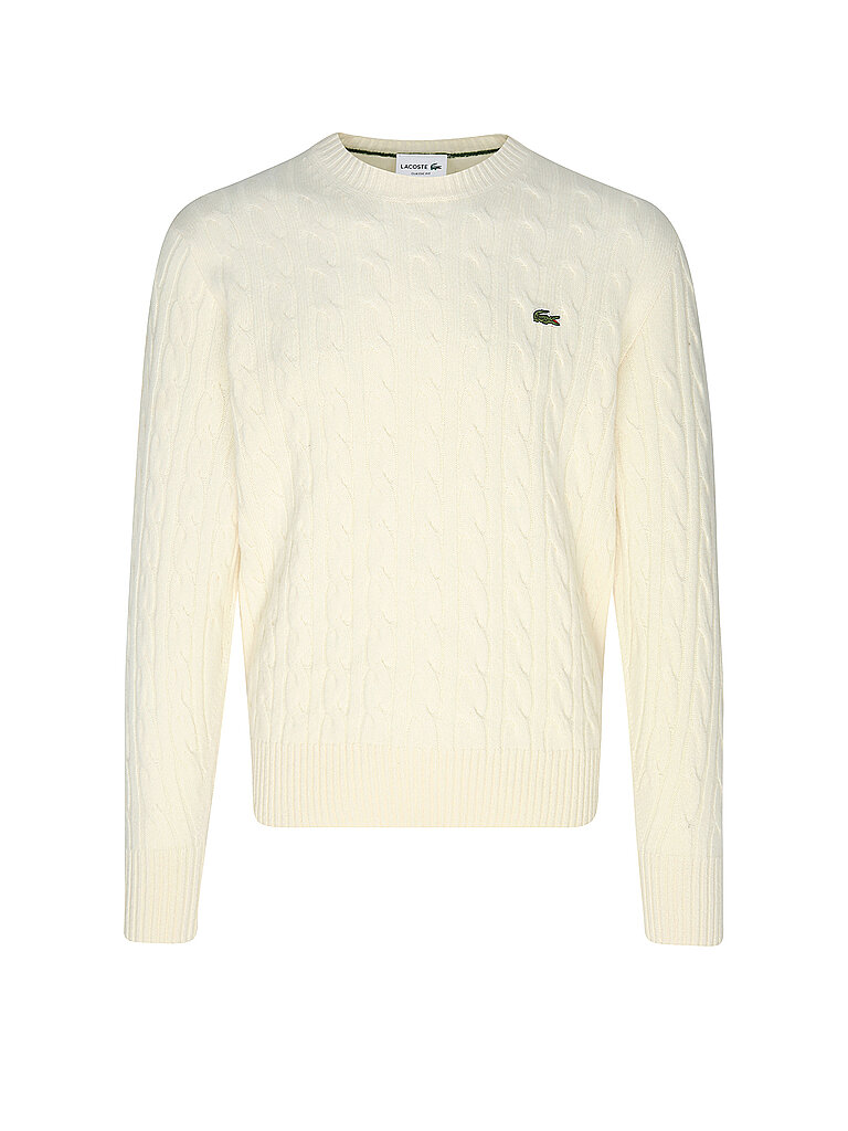 LACOSTE Pullover creme | S von Lacoste