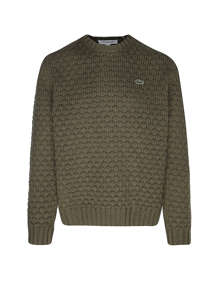 LACOSTE Pullover olive | L von Lacoste