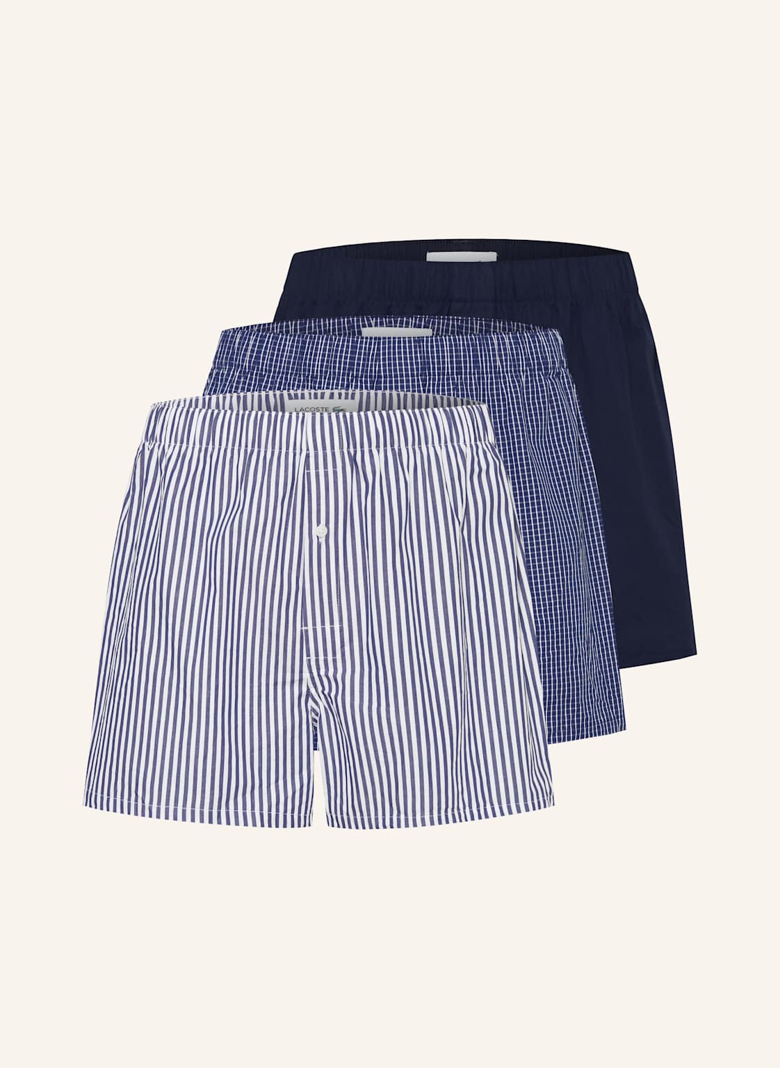 Lacoste 3er-Pack Boxershorts blau Lacoste 3er-Pack Boxershorts blau von Lacoste