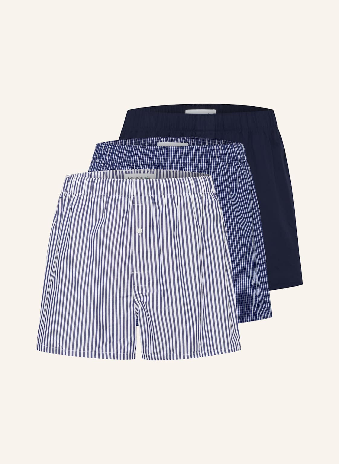 Lacoste 3er-Pack Boxershorts blau von Lacoste