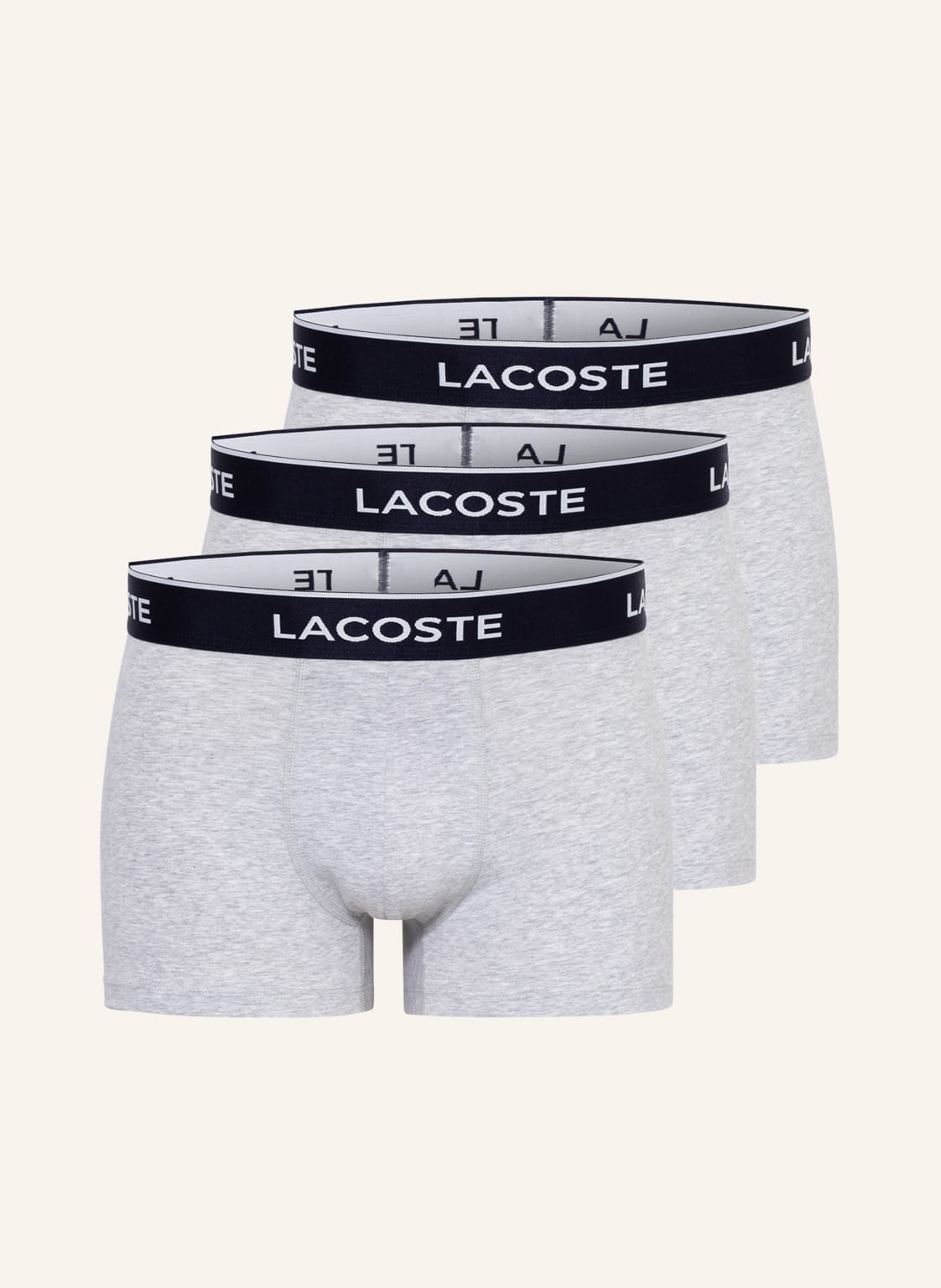 Lacoste 3er-Pack Boxershorts grau Lacoste 3er-Pack Boxershorts grau von Lacoste