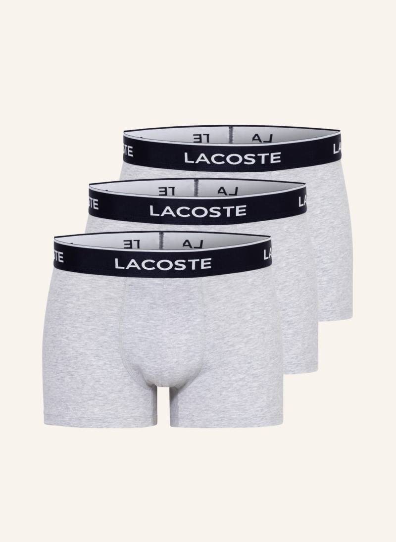 Lacoste 3er-Pack Boxershorts grau von Lacoste