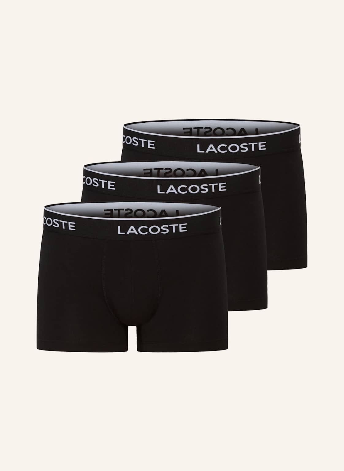 Lacoste 3er-Pack Boxershorts schwarz Lacoste 3er-Pack Boxershorts schwarz von Lacoste