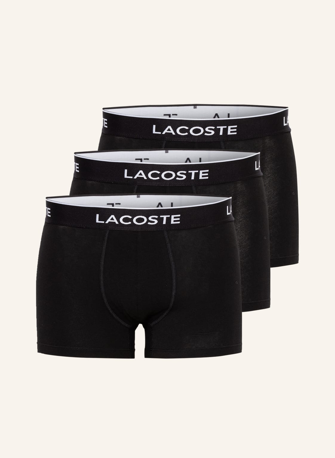 Lacoste 3er-Pack Boxershorts schwarz Lacoste 3er-Pack Boxershorts schwarz von Lacoste