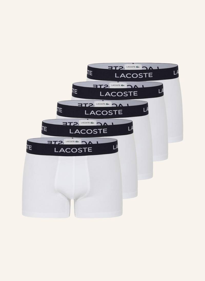 Lacoste 5er-Pack Boxershorts weiss von Lacoste