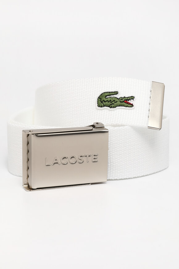 Lacoste Clip Gürtel | Weiss | Herren  | 100 von Lacoste