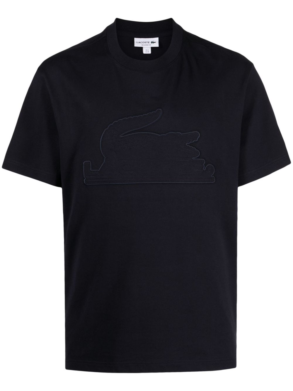 Lacoste Crocodile-appliqué cotton T-shirt - Blue von Lacoste