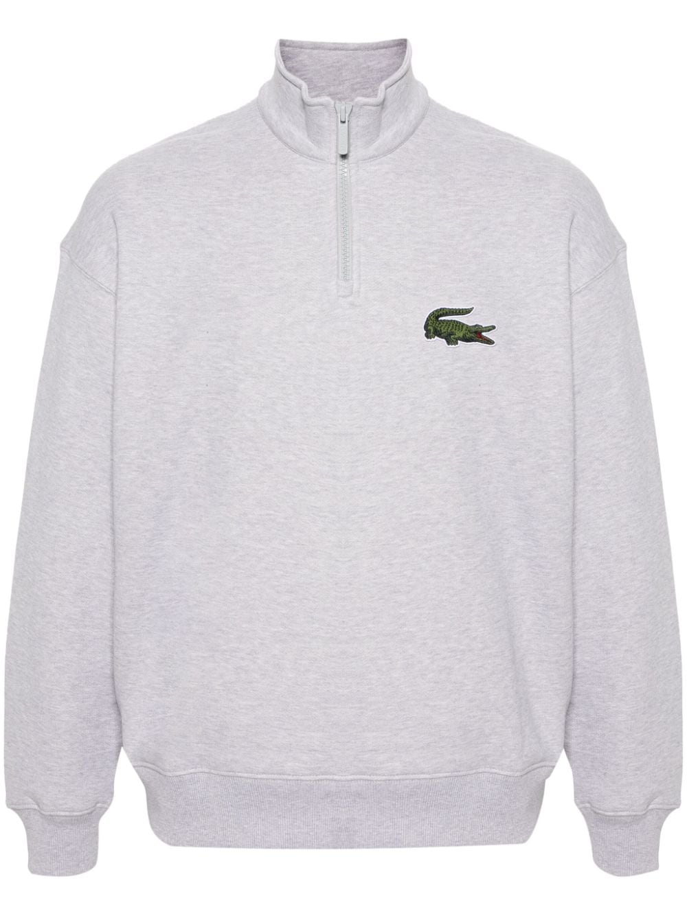 Lacoste Crocodile-patch half-zip sweatshirt - Grey von Lacoste