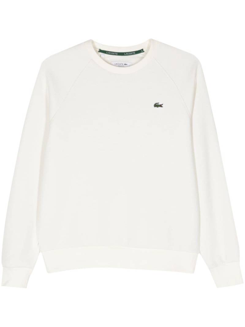 Lacoste Crocodile-patch jersey sweatshirt - White von Lacoste