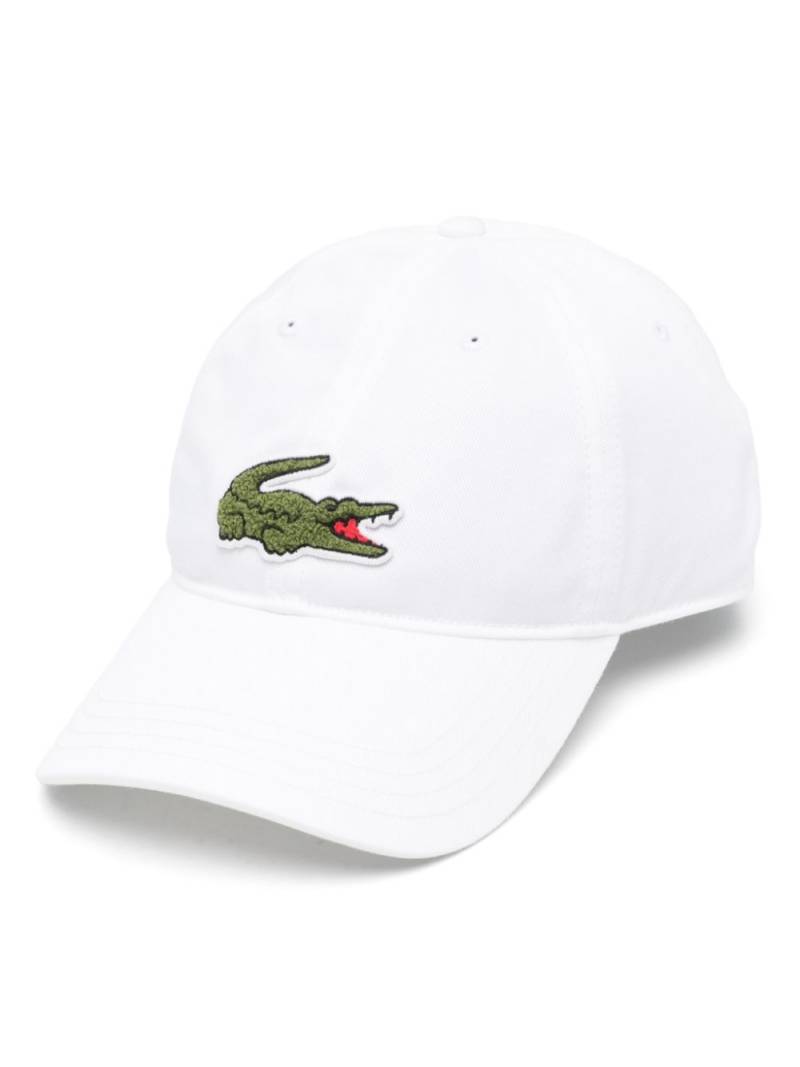 Lacoste Crocodile-patch twill cap - White von Lacoste