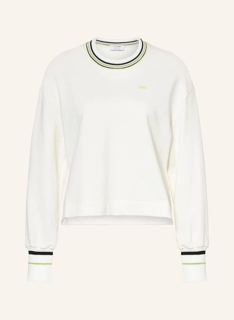 Lacoste Cropped-Sweatshirt weiss von Lacoste