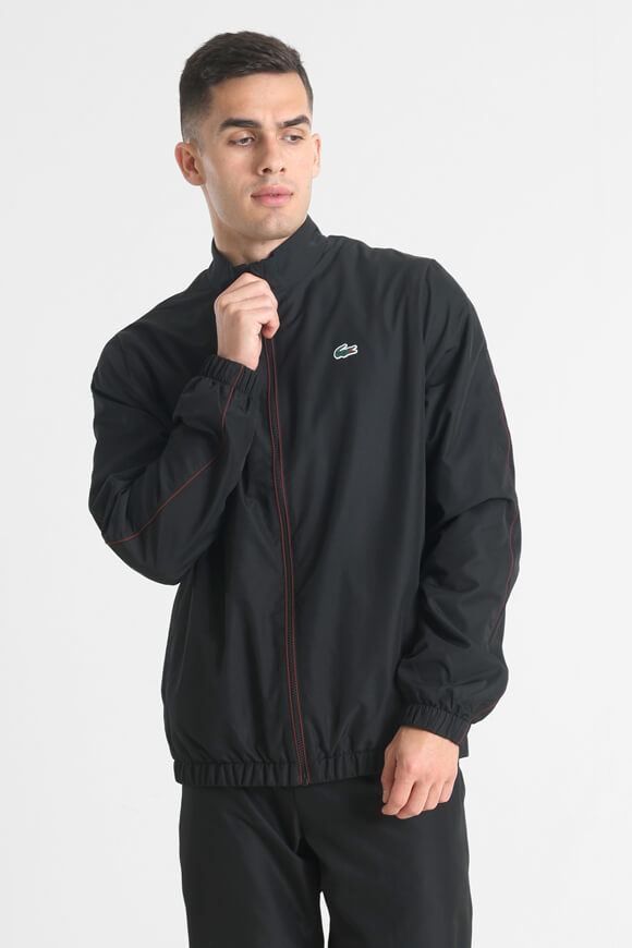 Lacoste Diamond Taffeta Trainingsjacke | Schwarz | Herren  | L von Lacoste