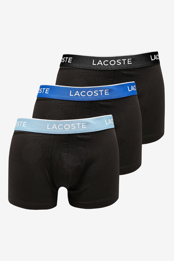 Lacoste Dreierpack Boxershorts | Black + Marina + Overview | Herren  | L von Lacoste