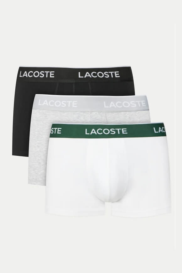 Lacoste Dreierpack Boxershorts | Black + White + Silver Chine | Herren | M Lacoste Dreierpack Boxershorts | Black + White + Silver Chine | Herren | M von Lacoste