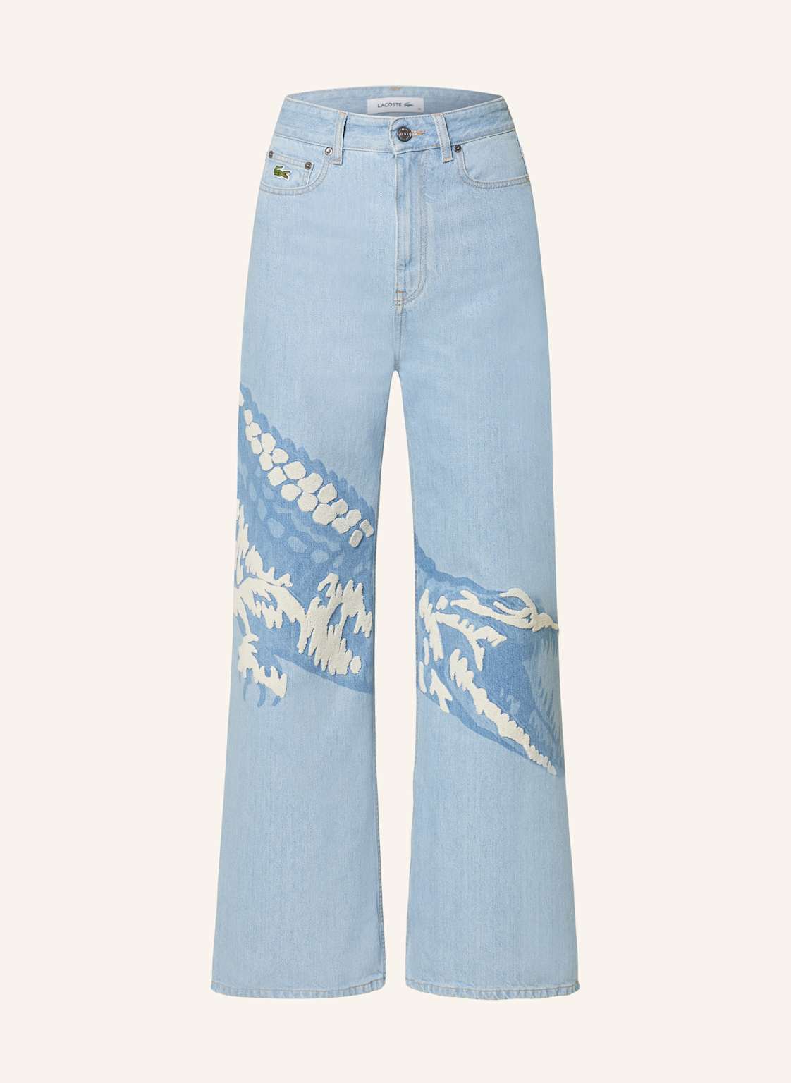 Lacoste Flared Jeans Mit Frottee blau von Lacoste