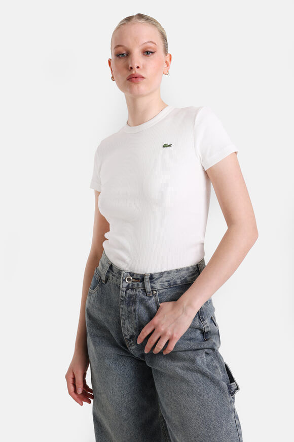 Lacoste Geripptes T-Shirt | Flour | Damen  | 32 von Lacoste