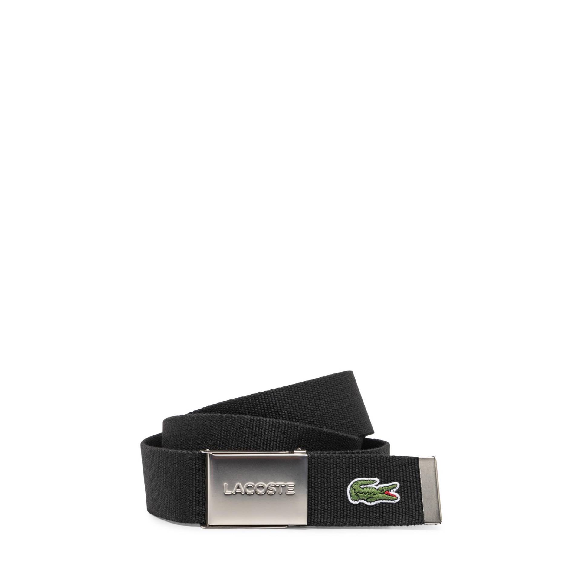 Lacoste - Gürtel, für Herren, Black, Größe 100 von Lacoste