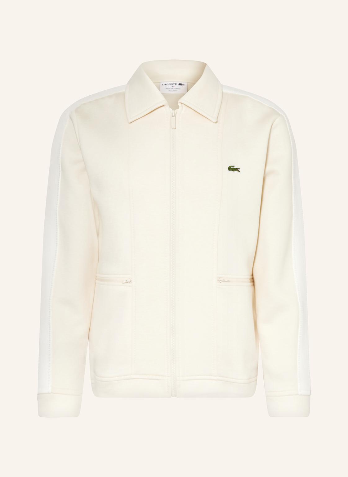 Lacoste Jacke Mit Galonstreifen weiss von Lacoste